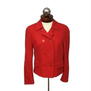$395 Laurel ESCADA double breasted blazer 34 2 - 4